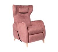 Fauteuil Releveur Le Cosy Plus par Jeanne et Jean Velours doux rose Elu Produit de l'Année 2023