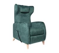 Fauteuil Releveur Le Cosy Plus par Jeanne et Jean Velours doux vert Elu Produit de l'Année 2023
