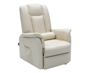 Fauteuil Releveur Le Réconfort Cuir gris par Jeanne et Jean Petite taille - Inférieure à 1m60 Elu Produit de l'Année 2023