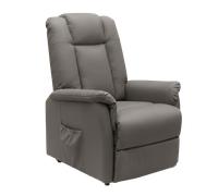 Fauteuil Releveur Le Réconfort par Jeanne et Jean Cuir Gris Elu Produit de l'Année 2023