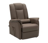 Fauteuil Releveur Le Réconfort par Jeanne et Jean Cuir Marron Elu Produit de l'Année 2023