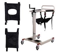 Fauteuil Releveur Pour Transfert de Patients, Fauteuil Roulant Releveur Pliable à Usage Domestique, Chaise Percée/Chaise de Douche Rembourrée, équipement D'aide Aux Personnes Handicapées