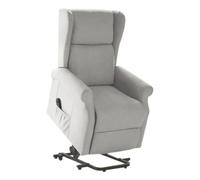 Fauteuil releveur relax électrique tissu waterproof gris clair - ALCANTI