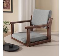Fauteuil rembourré en bois sans pieds pour salon, balcon, lecture, méditation, design élégant, confortable, peu encombrant, pour la détente et les loisirs