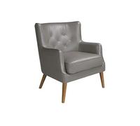 Fauteuil rembourré en cuir 5085C, 75 x 80 x 89 cm. -
