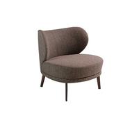 Fauteuil rembourré en tissu brun 5079C, 82 x 84 x 76 cm. -