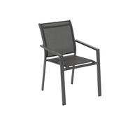 Fauteuil de jardin Essentia anthracite et graphite Hespéride
