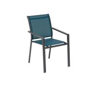 Fauteuil repas Essentia bleu canard/graphite Hespéride