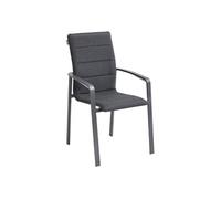 Fauteuil repas extérieur Diese anthracite/graphite Hespéride