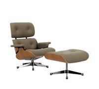 Fauteuil & repose pied Eames Lounge Chair cuir shell cherry natural