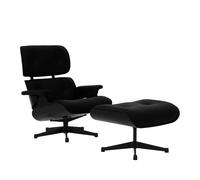 Fauteuil & repose pied Eames Lounge Chair cuir shell chestnut black