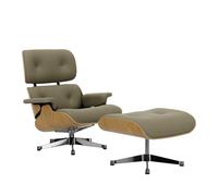 Fauteuil & repose pied Eames Lounge Chair cuir shell chestnut natural