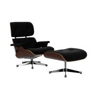 Fauteuil & repose pied Eames Lounge Chair cuir shell dark walnut