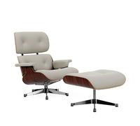Fauteuil & repose pied Eames Lounge Chair cuir shell santos rosewood