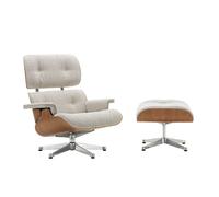 Fauteuil & repose pied Eames Lounge Chair étoffe shell american cherry tre