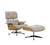 Fauteuil & repose pied Eames Lounge Chair étoffe shell chestnut natural