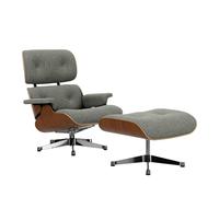 Fauteuil & repose pied Eames Lounge Chair étoffe shell walnut natural
