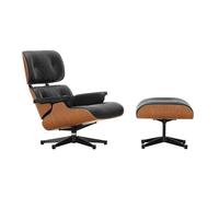 Fauteuil & repose pied Eames Lounge Chair shell american cherry tre