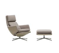 Fauteuil & repose pied Grand Relax étoffe back leather Forte 07