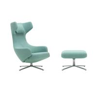 Fauteuil & repose pied Grand Repos étoffe fabric with double stitch seam/removable cover