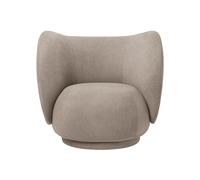 Fauteuil Rico Bouclé Sable