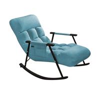 Fauteuil Rocker Avec Siège Coussin Rembourré - Chaise De Salon Et Confortable Inclinable Pour La Lecture Pour L'asile, Salon, Chambre Ou Patio | Inclinable Extérieur Intérieur Pe