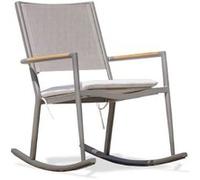Fauteuil Rocking Chair de Jardin "Honfleur" 95cm Gris Anthracite G