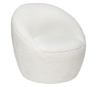 Fauteuil Romi Bouclette Blanc Atmosphera