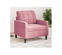 vidaXL Fauteuil 60 cm en velours Rose