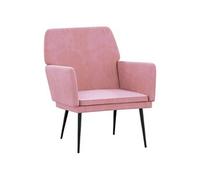 Fauteuil Rose 62x79x79 cm Velours