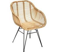Fauteuil rotin Koeta naturel Atmosphera Beige G