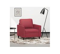 Fauteuil Rouge bordeaux 60 cm Similicuir359326