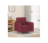 Fauteuil Rouge bordeaux 60 cm Tissu