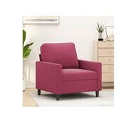vidaXL Fauteuil Rouge bordeaux 60 cm Velours