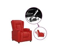 Fauteuil Rouge bordeaux Similicuir Rouge G