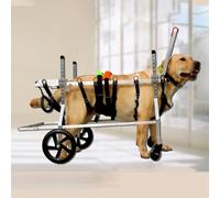 Fauteuil Roulant à 4 Roues pour Chiens de Petites, Moyennes et Grandes Races - Aide à la mobilité réglable pour Animaux de Compagnie, orthèses de Jambe à Maintien Complet pour Personnes Hand