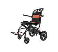 VEVOR Fauteuil roulant alliage d'aluminium, siège large 45,7 cm, chaise de transport ultra-légère pliable avec accoudoirs rabattables, frein autobloquant, capacité charge 100 kg, pour personnes âgées