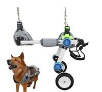 Fauteuil roulant/chariot léger pour chien avec corde de traction, voiture de promenade assistée par fauteuil roulant pour animaux de compagnie, support réglable pour chien de taille moyenne