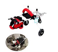 Fauteuil roulant chat, fauteuil roulant léger à 2 roues pour animaux de compagnie, roues de marche assistées réglables pour handicapés, blessés, petits chats faibles et petits chiens de 0,8 à 8 kg