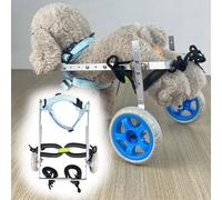 Fauteuil Roulant Chien Chariot de Soutien à la Mobilité Des Pattes du Chiot Blessé, Chien de Réhabilitation Légers et Fauteuil Roulant pour Chats, Animaux Réglables Aide à la Marche pour Les Handicapé