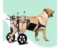 Fauteuil Roulant Chien, fauteuil roulant à 2 roues pour animaux de compagnie, outils de support de roulement à double roue pour animaux de compagnie pour pattes postérieures de chiens (Size : XXL)