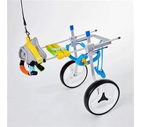 Fauteuil Roulant Chien, Handicapé Chien Assisté Marche Voiture pour Pattes Arriere 2 Roues Réglable pour Petit/Grand Chien Poids Léger