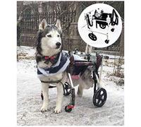 Fauteuil Roulant Chien pour Grand Chien Animal Handicapé Membre Postérieur De La Patte Antérieure Chariot Électrique 4 Roues Fauteuil Roulant Chien Chien Âgé Scooter pour Bouledogue, Berger, Etc. XL 2