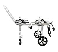 Fauteuil Roulant Chien, Roulant Puxiliaire RéGlable Handicapé Chien Assisté Marche Voiture pour Pattes Arriere 4 Roues RéGlable Pet Fauteuil pour Petit/Grand Chien