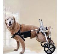 Fauteuil Roulant Chien Walker Assisté par Un Chien en Aluminium pour des Animaux de Mobilité Limitée, Fauteuil Roulant de Chat Réglable Noir, Aide à la Marche de la Réhabilitation des Jambes Arrière (