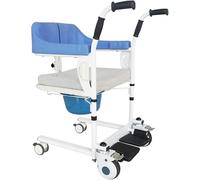 Fauteuil Roulant D’Allaitement,Fauteuil De Transfert De Levage De Patient en Libre-Service,Levier De Vitesses à Domicile pour Les Soins Infirmiers Aux Personn, Lightblue, ComfortEdition