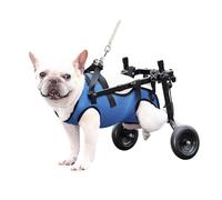 Fauteuil roulant d'aide à la mobilité des animaux de compagnie - personnalisé - Convient pour les chiens, roues absorbant les chocs et sangles de sécurité, idéal pour les animaux âgés/arrière - Jambe