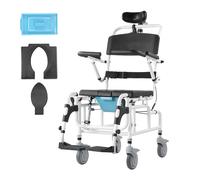 VEVOR Fauteuil roulant de douche 440 mm en alliage d'aluminium pour adulte handicapé
