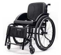 Fauteuil roulant de sport léger en alliage d'aluminium avec roues à dégagement rapide et repose-pieds pour une meilleure mobilité et commodité
