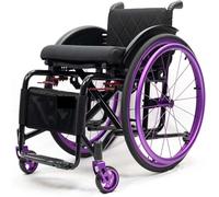 Fauteuil roulant de sport ultra léger avec repose-pieds réglable, freins à main, roues arrière anti-basculement à dégagement rapide - Idéal pour les modes de vie actifs